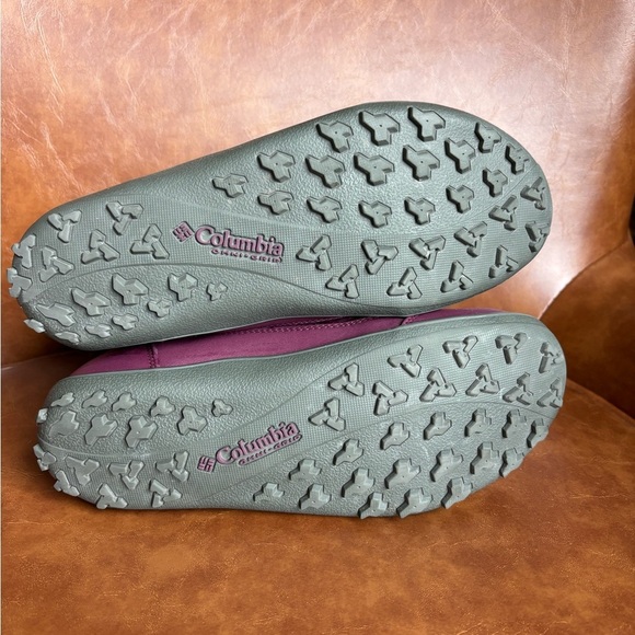 Columbia Minx Slip IV Quilted Burgundy Purple Waterproof Omni Winter Boots W9 - Picture 6 of 7